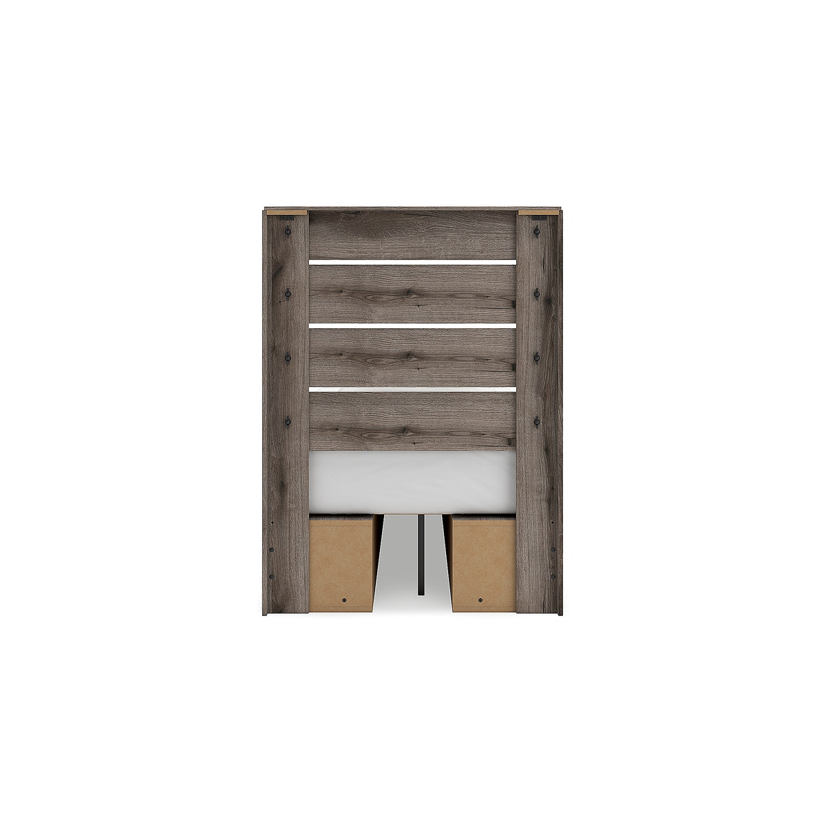 Graystorm Twin Panel Bed with Storage (PCB2405-SI) - Image 7
