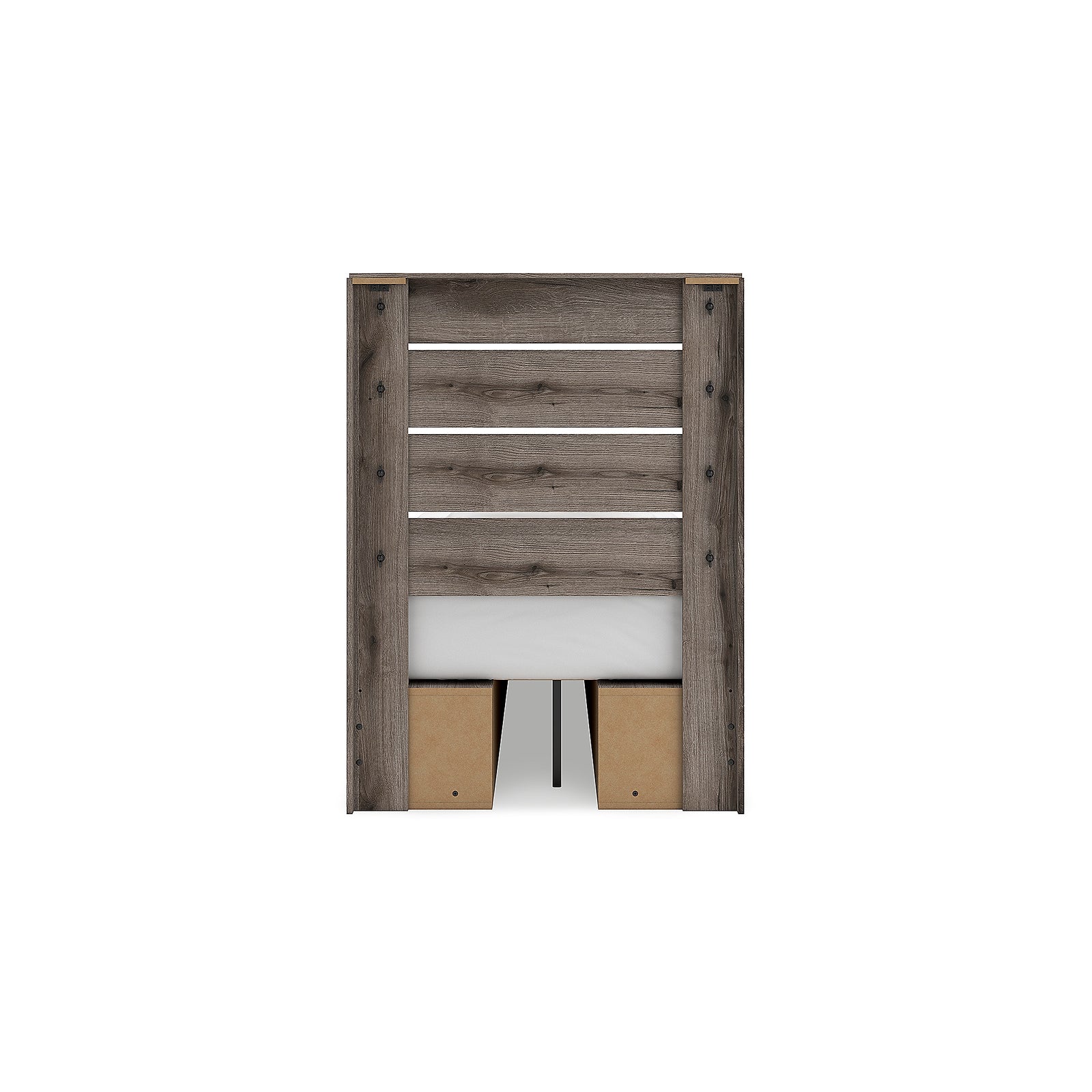 Graystorm Twin Panel Bed with Storage (PCB2405-SI) - Image 7