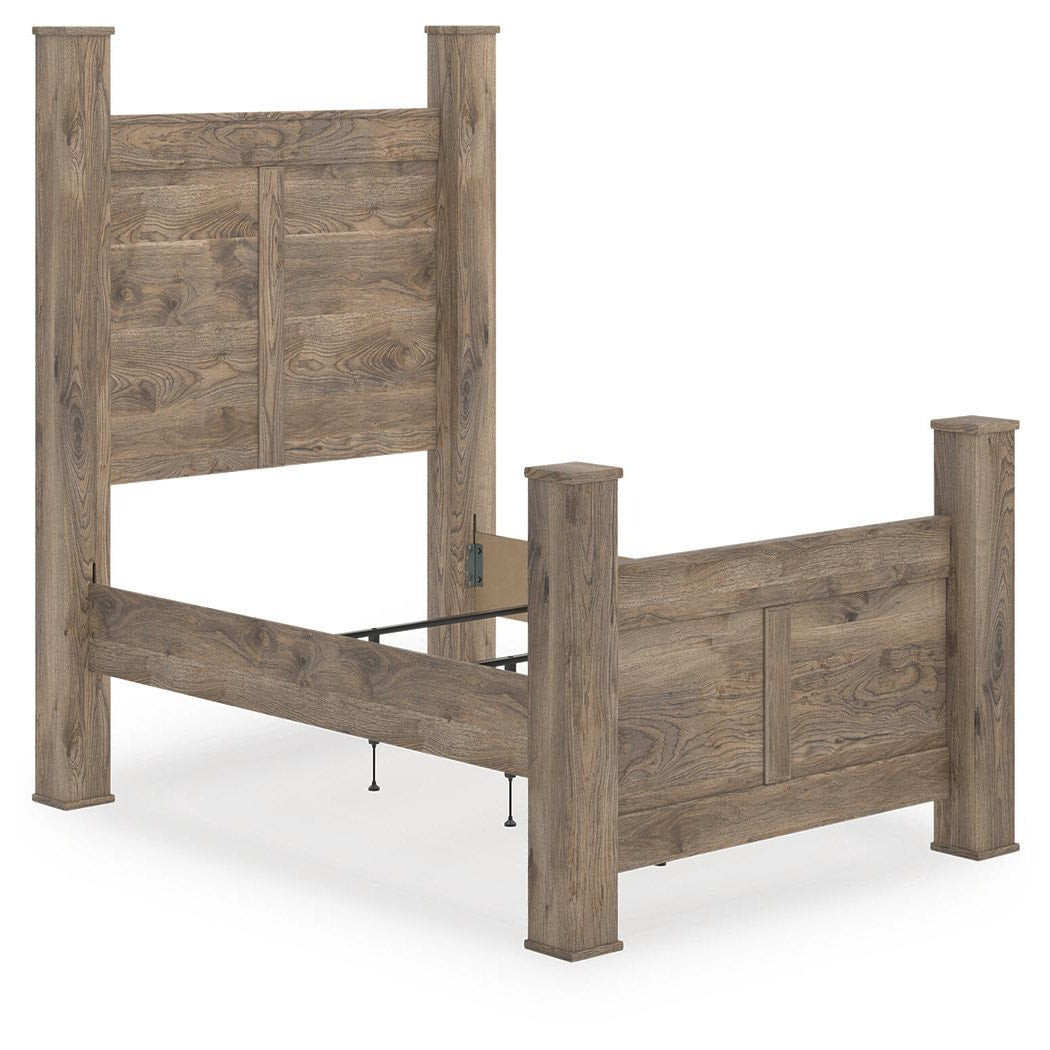 Rusticott Queen Poster Bed (PCB2260-SI) - Image 2
