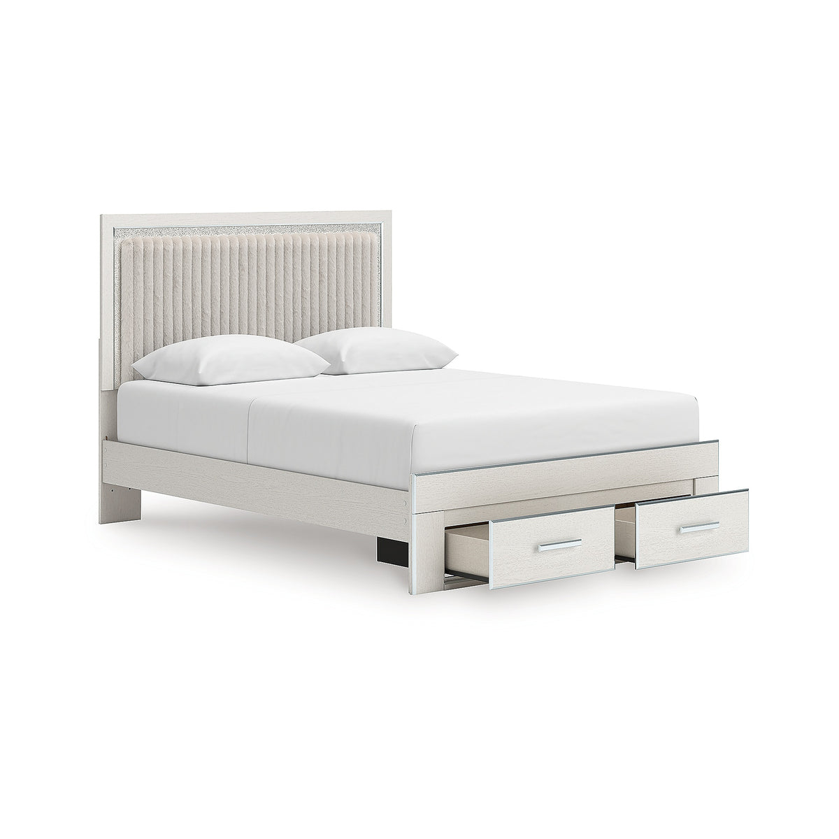 Zuraleus Queen Upholstered Panel Platform Storage Bed (PCB3381-SI) - Image 3