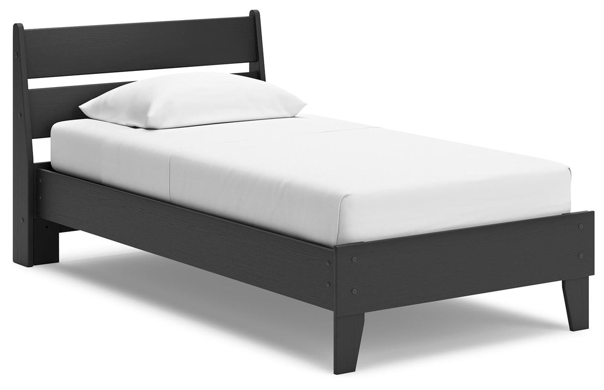 Socalle Panel Platform Bed and Dresser (EB1865-SI) - Image 3