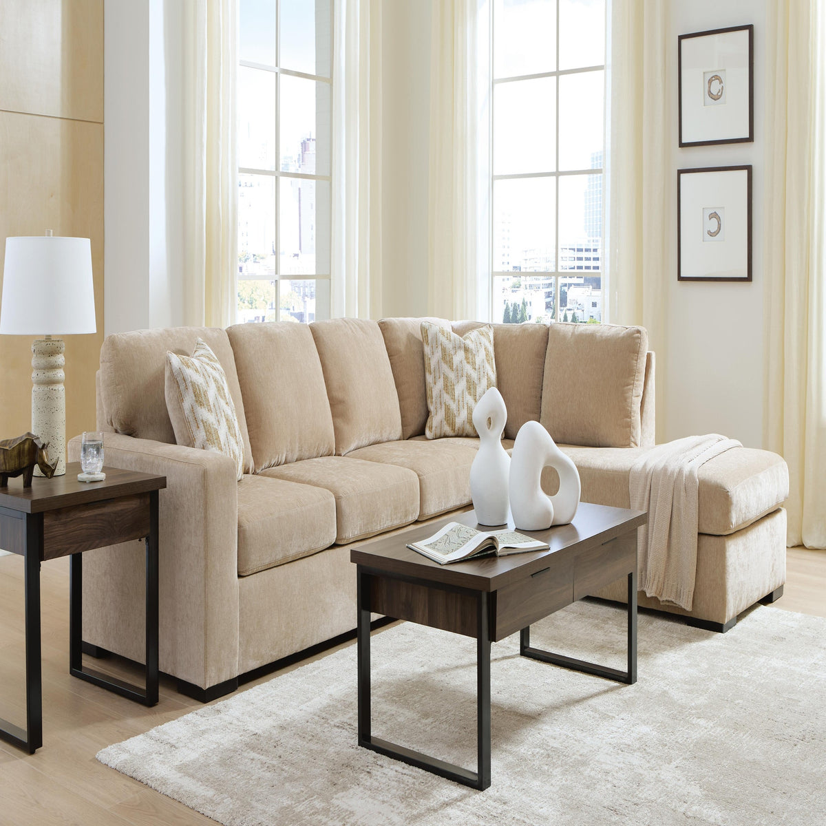 Bridgepoint 2-Piece Sectional with Chaise (PC69507-SI) - Image 3