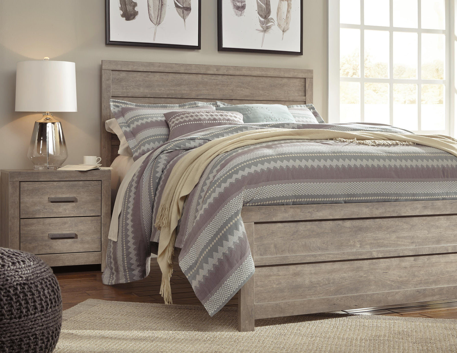Culverbach Panel Bed - Gray  (B070-SI) - Image 3