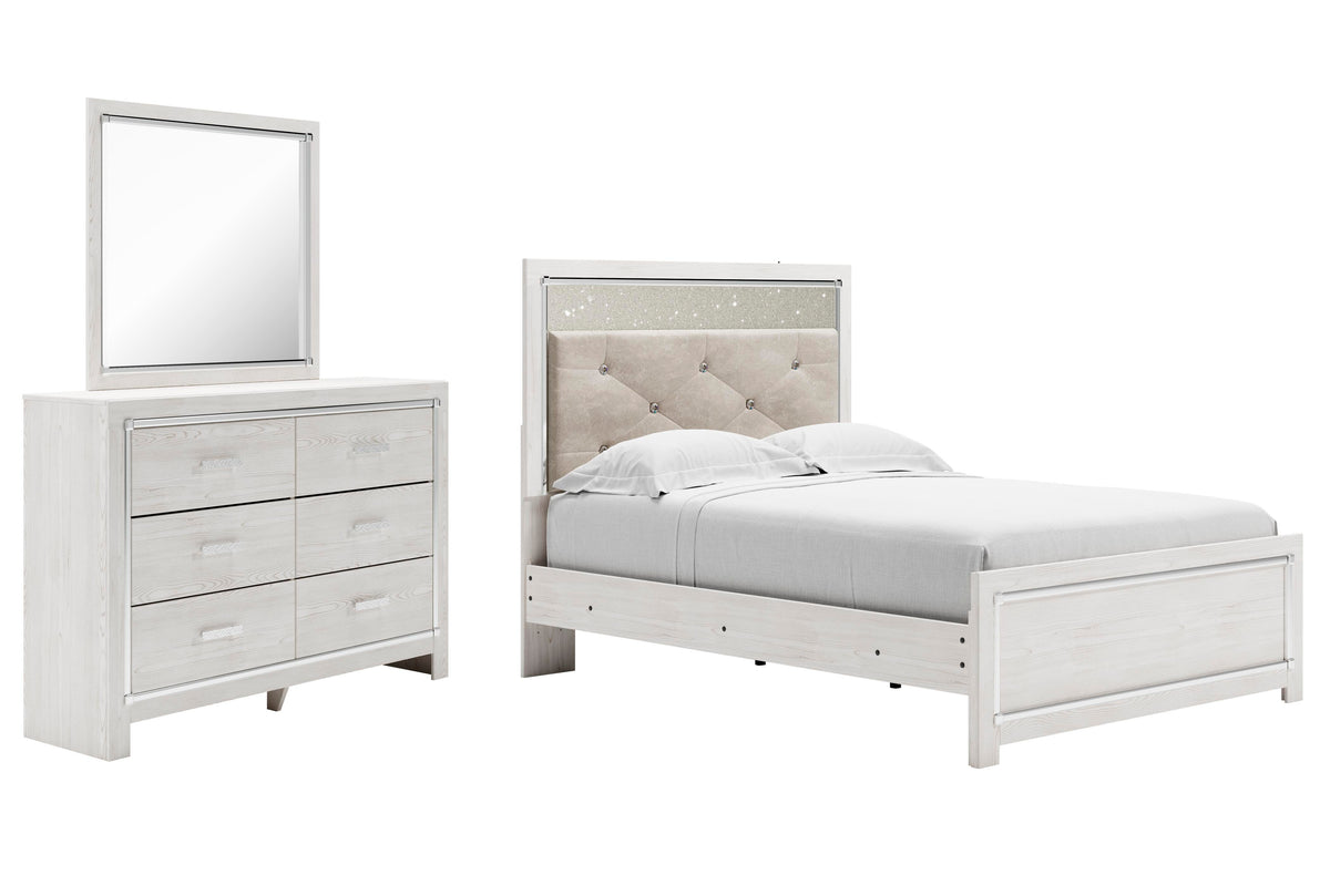 Altyra Panel Bed, Dresser and Mirror - White  (B2640-SI) - Image 2