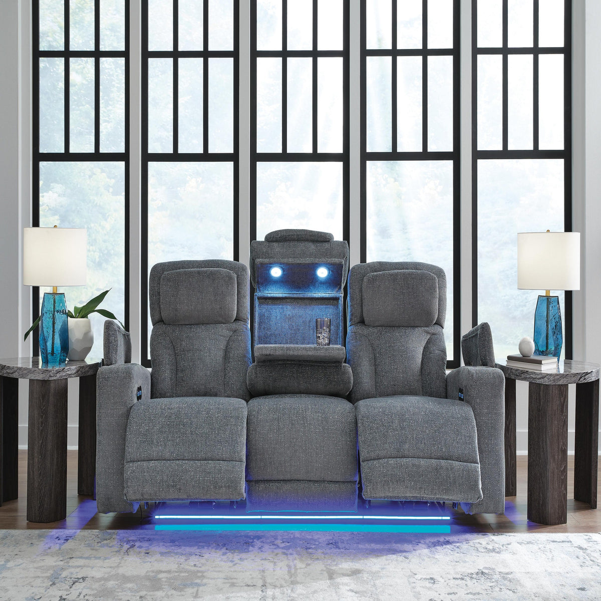 Studio Cave Power Reclining Loveseat with Console (PC49802-SI) - Image 14