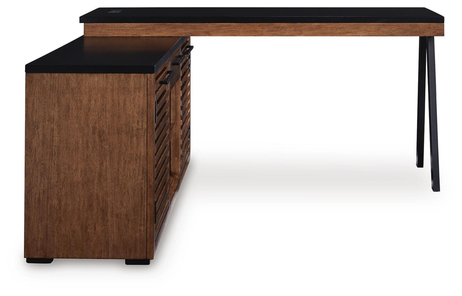 Kallari Credenza with Desk Return (H737-SI) - Image 5