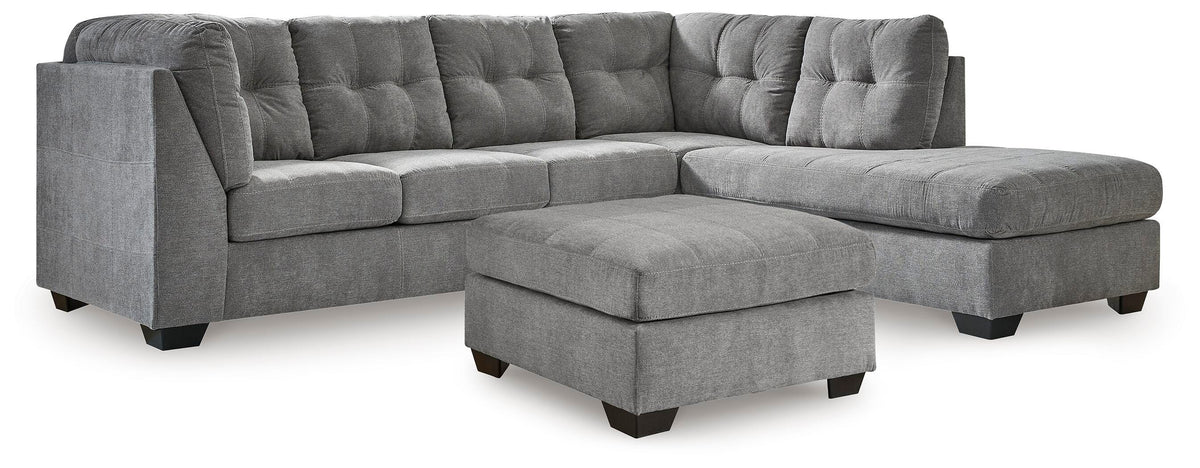 Marleton 2-Piece Sectional and Ottoman (55305-SI)