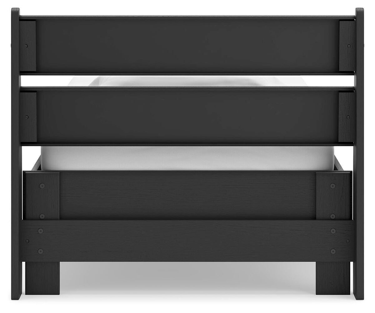 Socalle Panel Platform Bed and Dresser (EB1865-SI) - Image 5