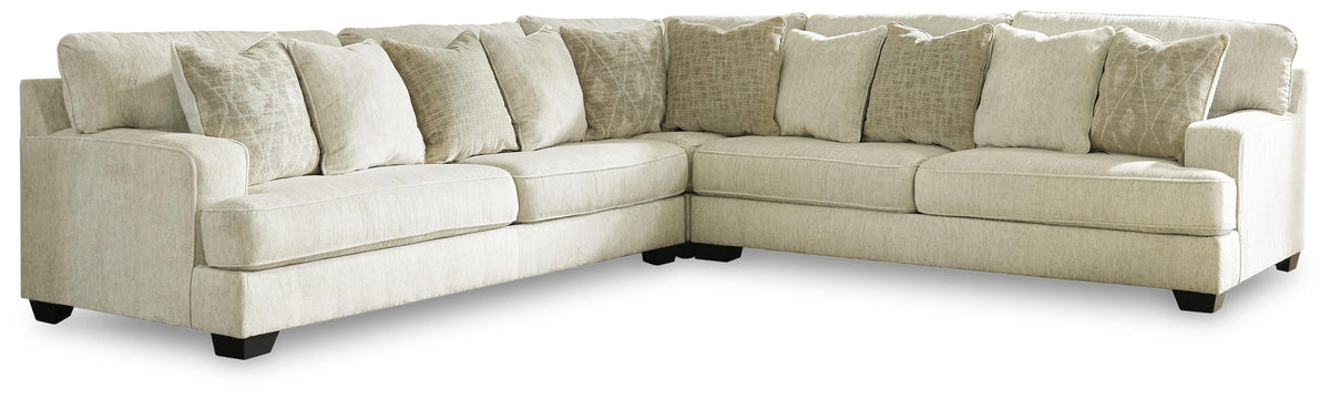Rawcliffe 3-Piece Sectional with Ottoman (19604-SI)