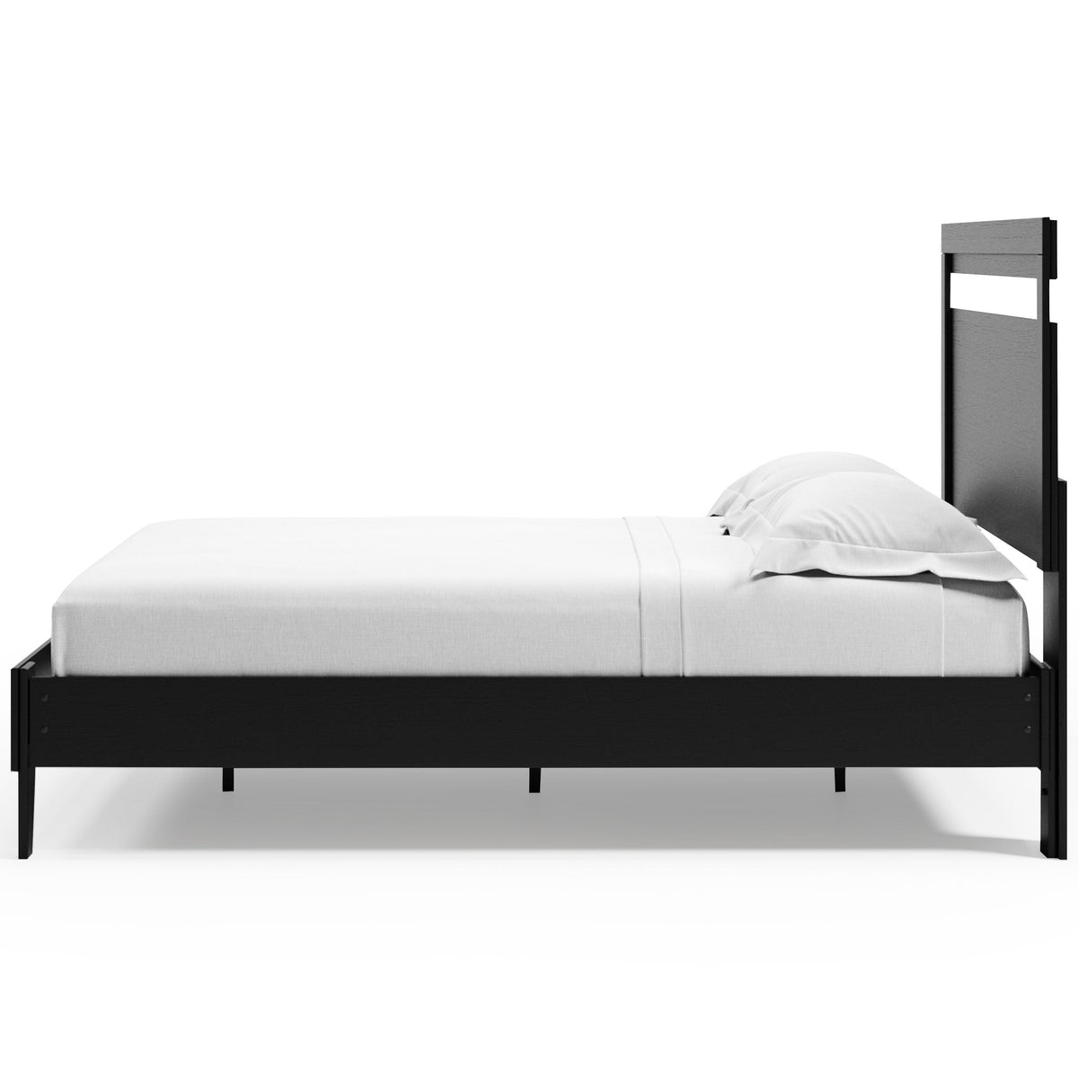 Finch Panel Platform Bed - Black/Brown  (EB3392-SI) - Image 8