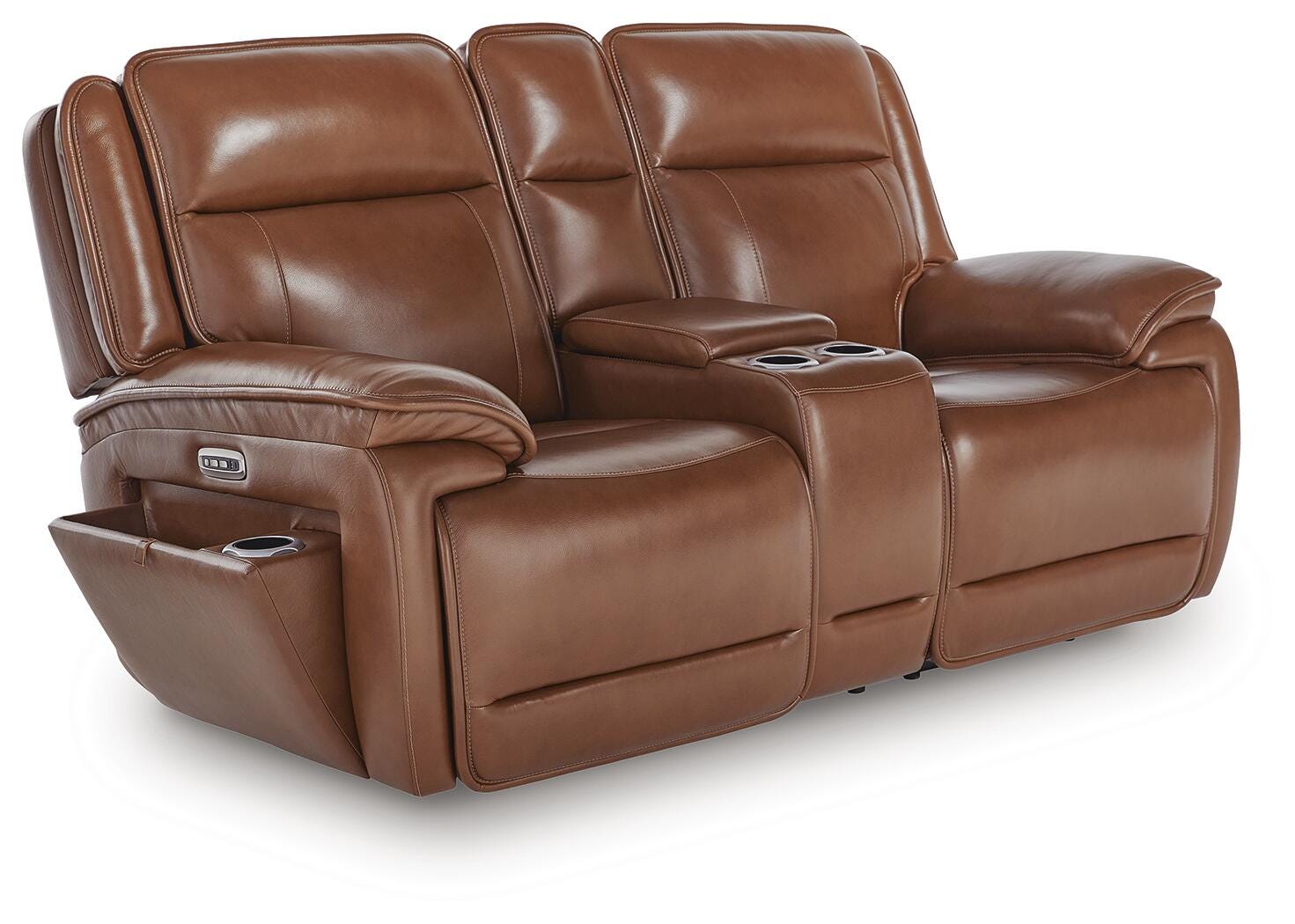 Healy Pier Power Reclining Loveseat with Console (U11204-SI) - Image 3