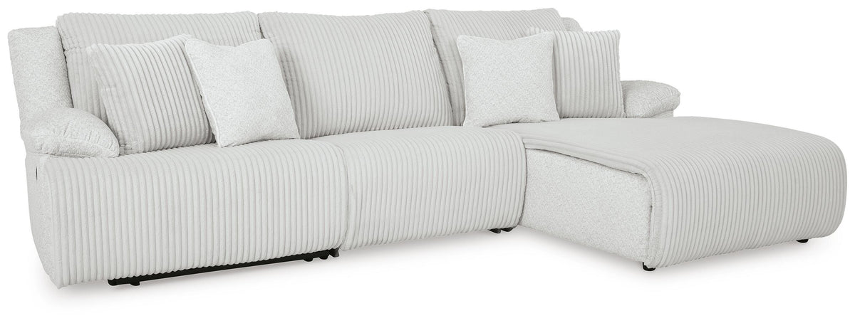 Top Tier 3-Piece Reclining Sectional Sofa Chaise (92706-SI) - Image 2