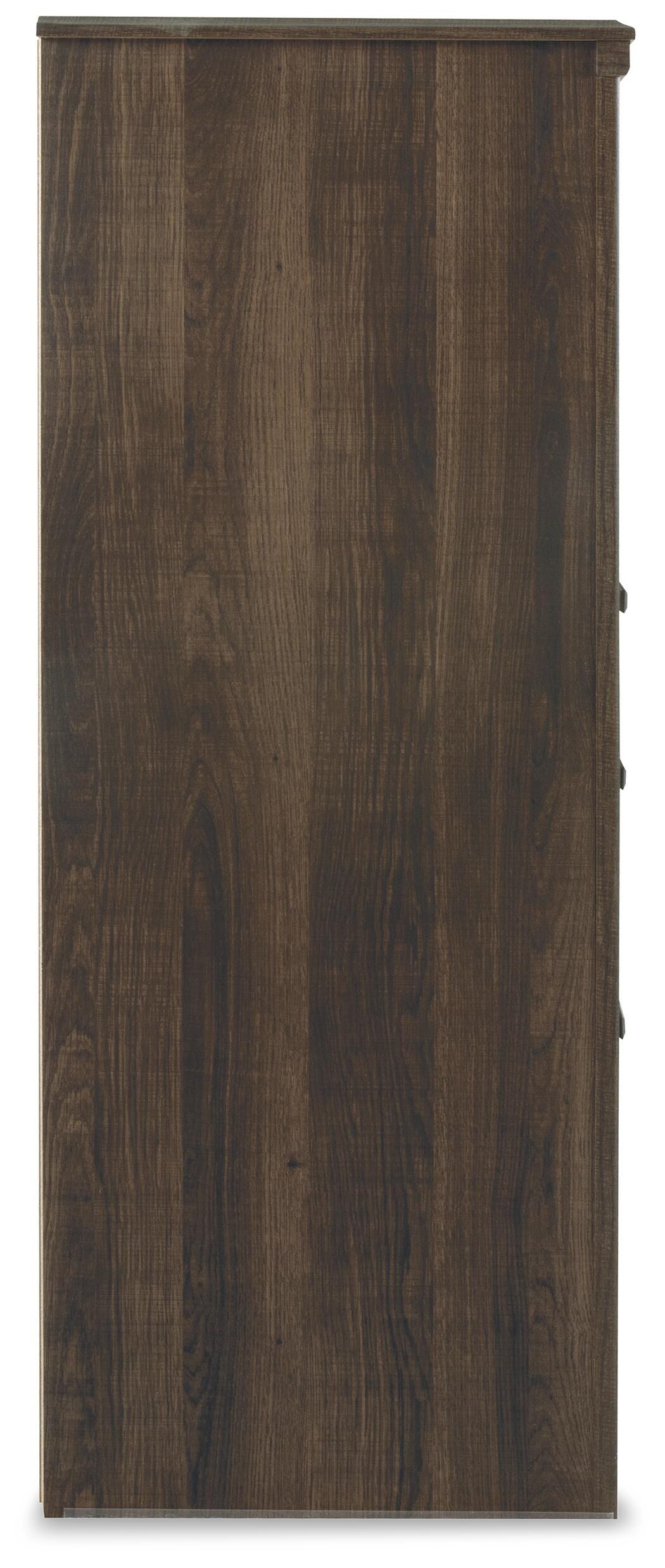 Juararo Panel Bed, Dresser, Chest and 2 Nightstands - Dark Brown  (B251-SI) - Image 5