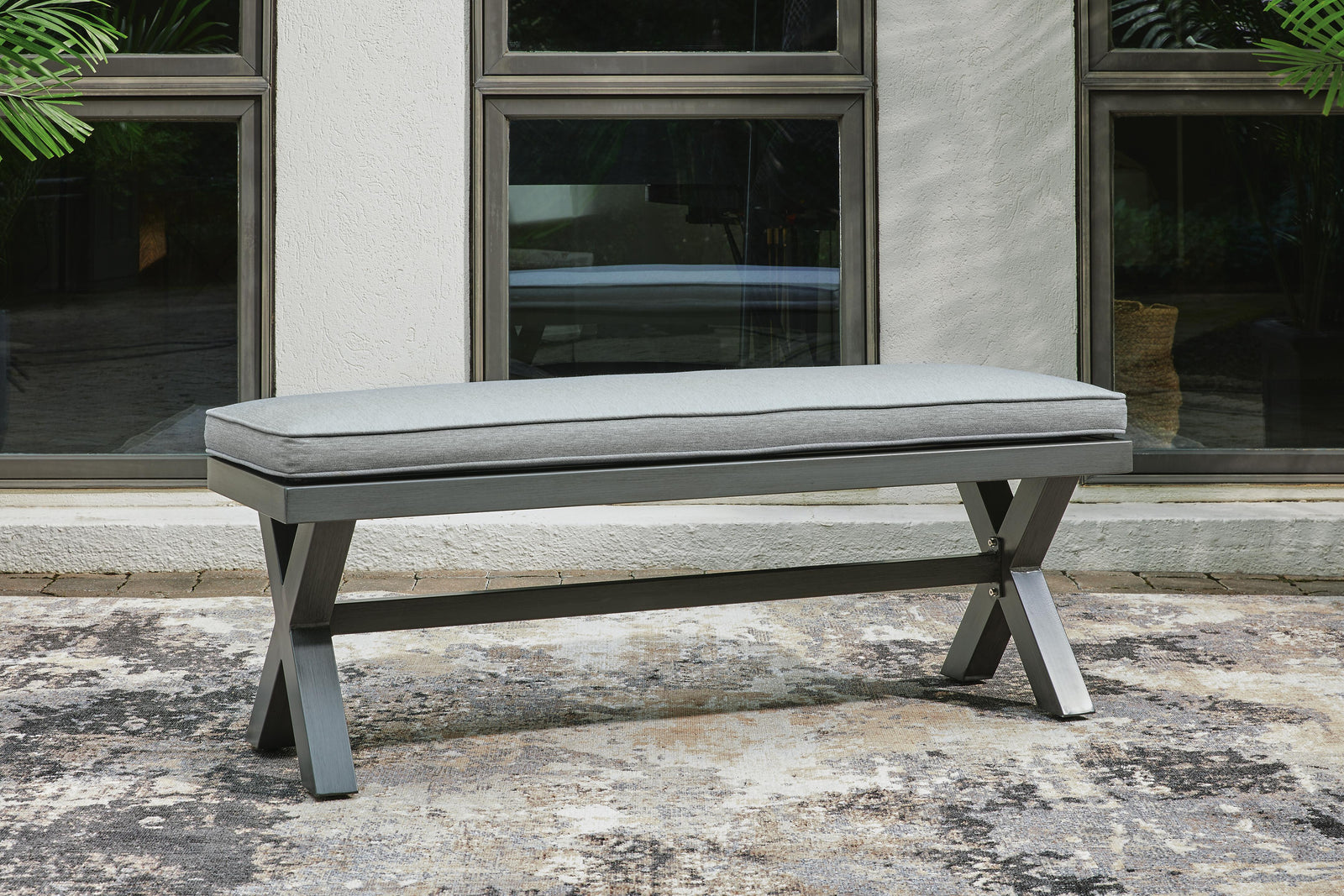 Elite Park Outdoor Loveseat with Cushion (P518-SI) - Image 19