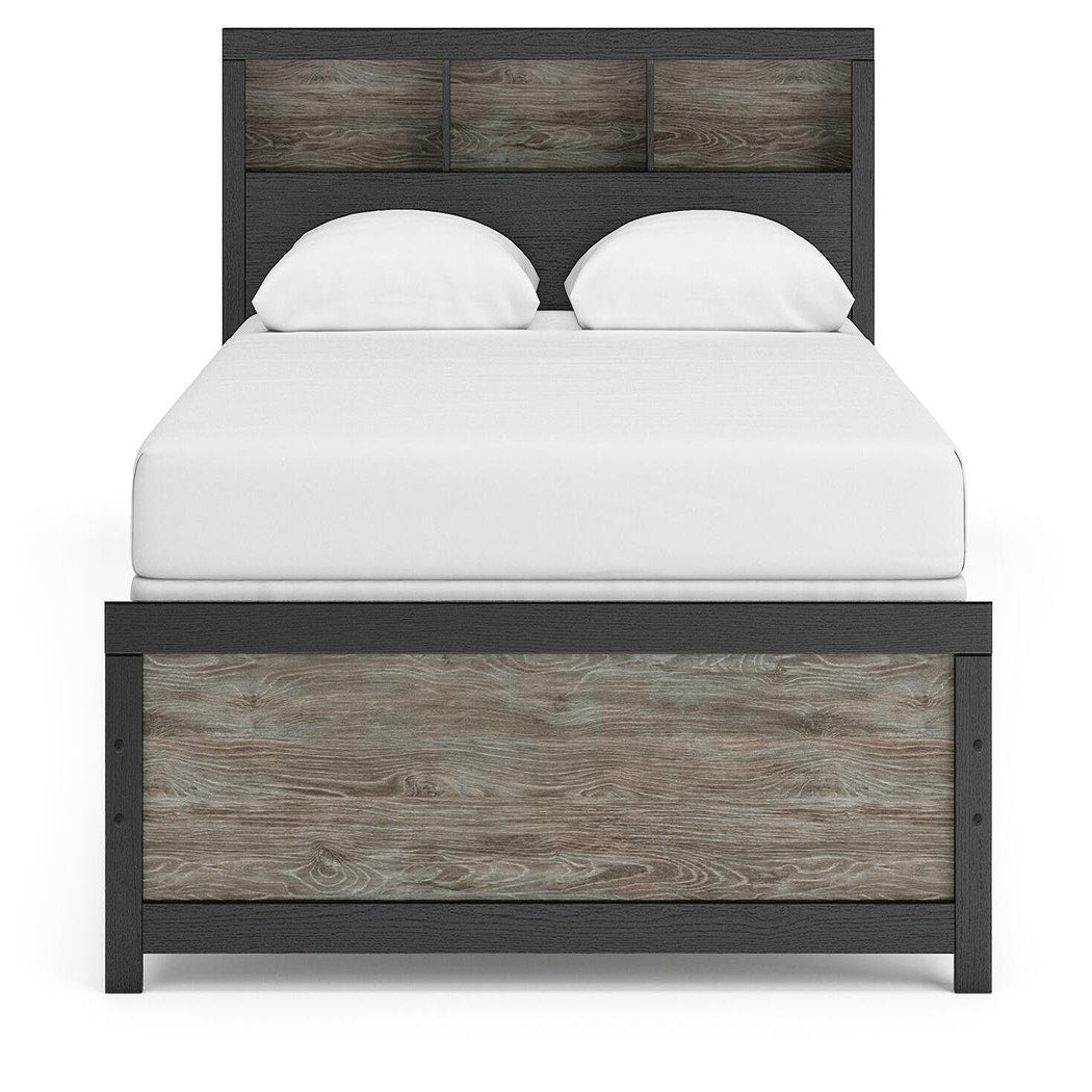 Broachmyn Queen Bookcase Panel Bed, Dresser and Nightstand (PCB1118-SI) - Image 10