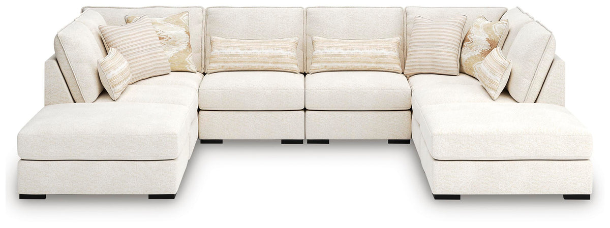 Donelson Creek 6-Piece Sectional and Ottoman (48002-SI)