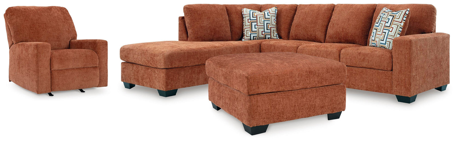 Aviemore 2-Piece Sectional with Chaise, Recliner and Ottoman (24304-SI)