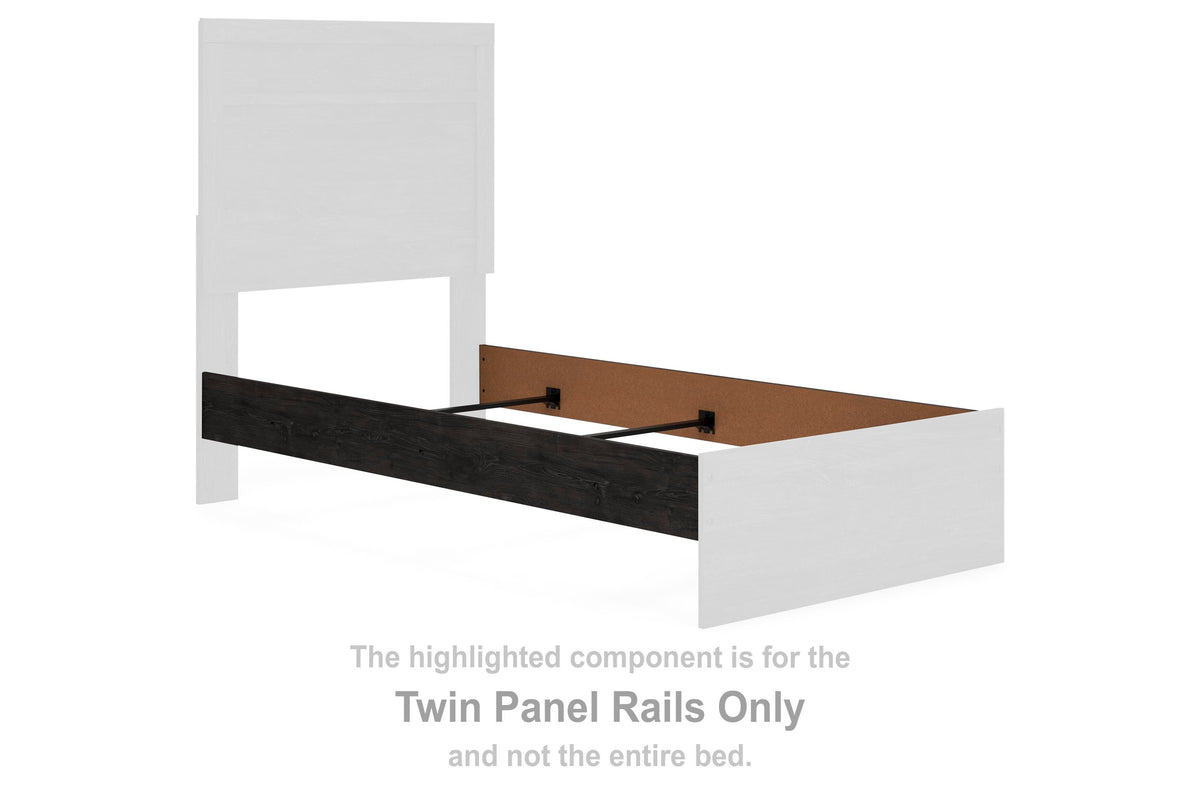 Belachime Panel Rails (Youth) - Charcoal  (B2589-SI)