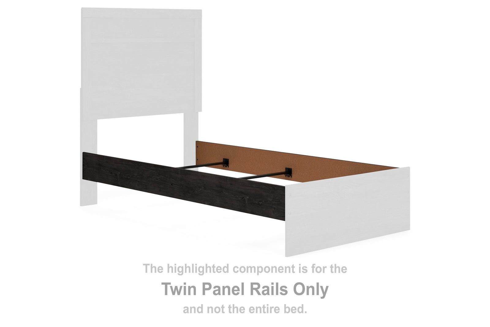 Belachime Panel Rails (Youth) - Charcoal  (B2589-SI)