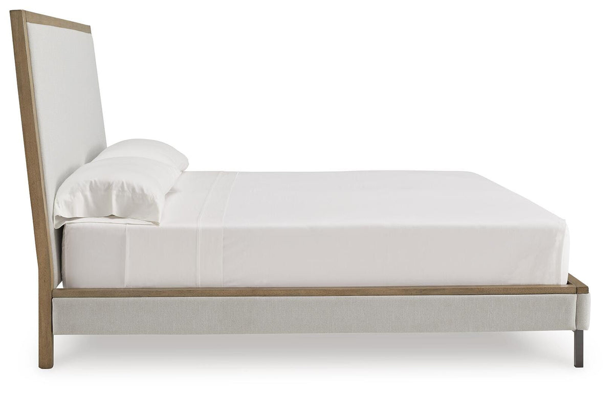 Tomtyn Upholstered Bed - Light Brown  (B622-SI) - Image 4