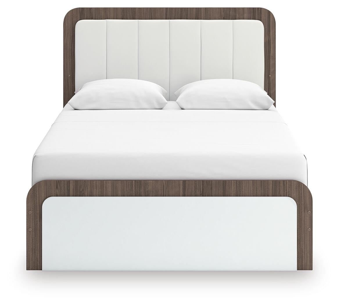 Kendanport Queen Upholstered Bed, Dresser and Nightstand (PCB1108-SI) - Image 10