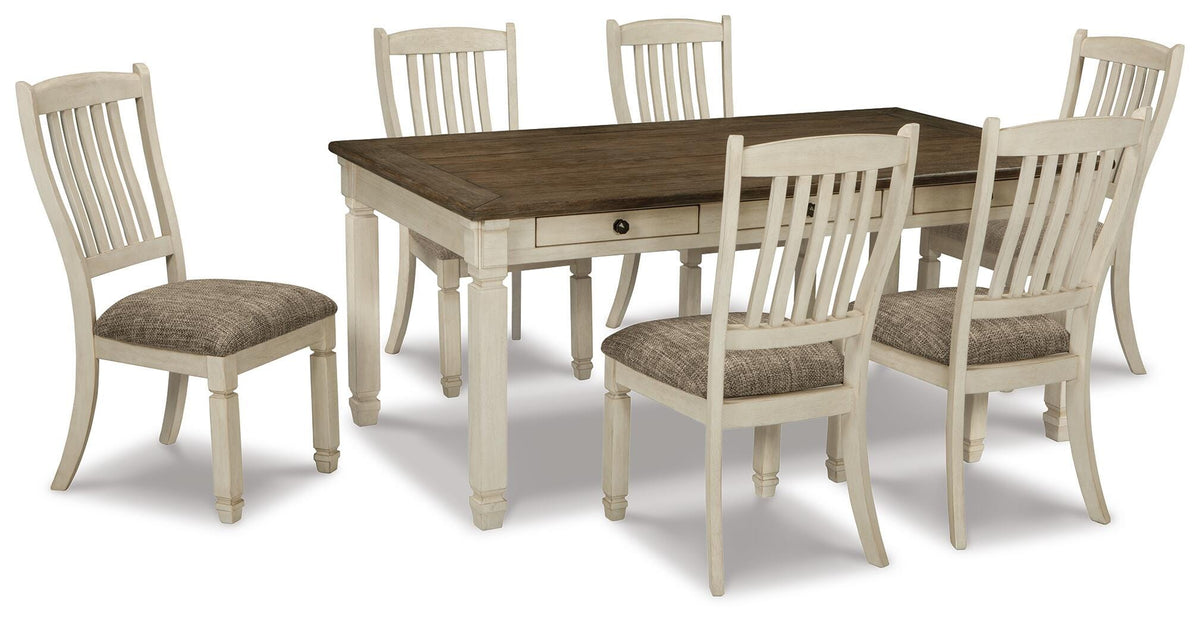 Bolanburg Dining Table with 6 Chairs (D647-SI)