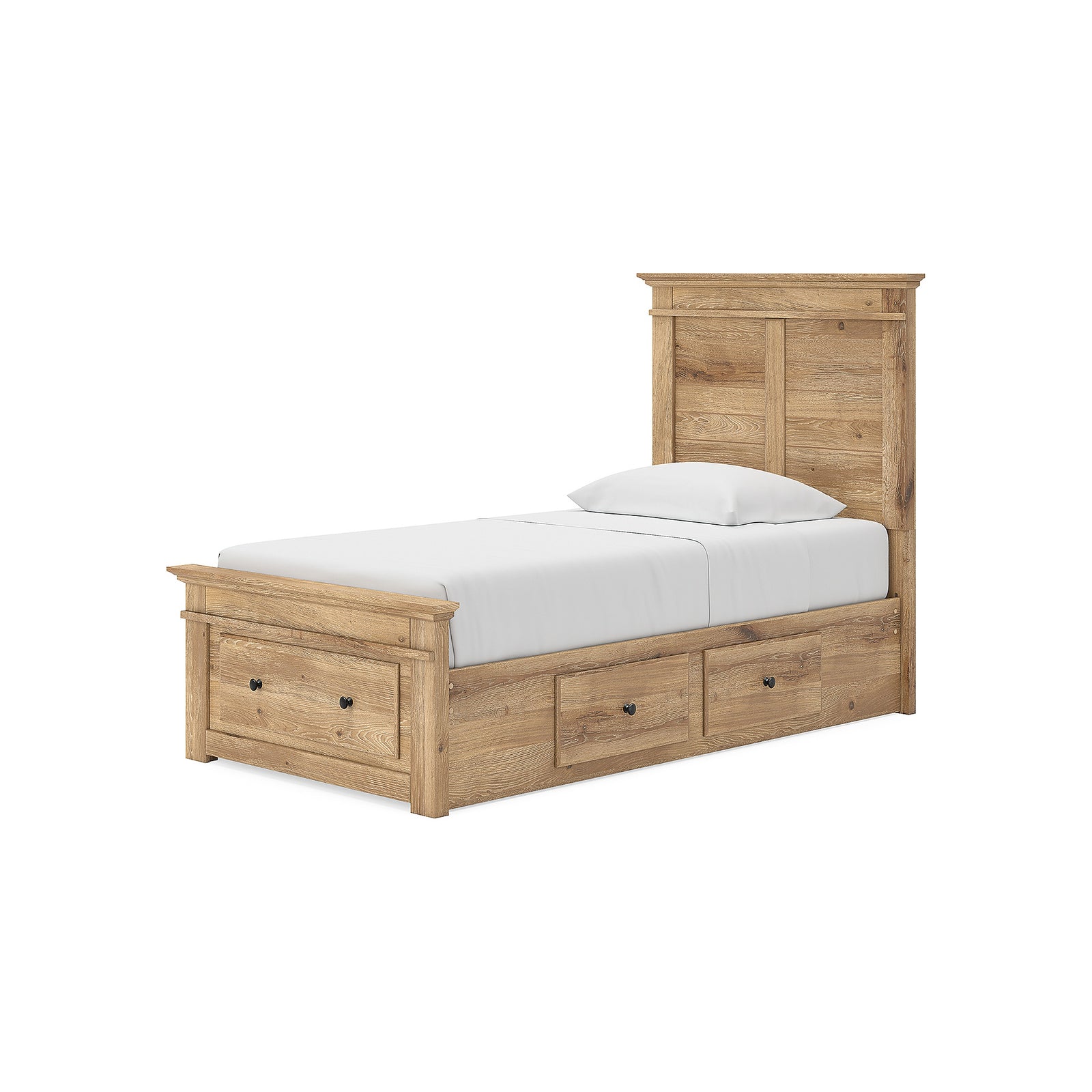 Makidern Twin Panel Storage Bed (PCB1170-SI) - Image 4