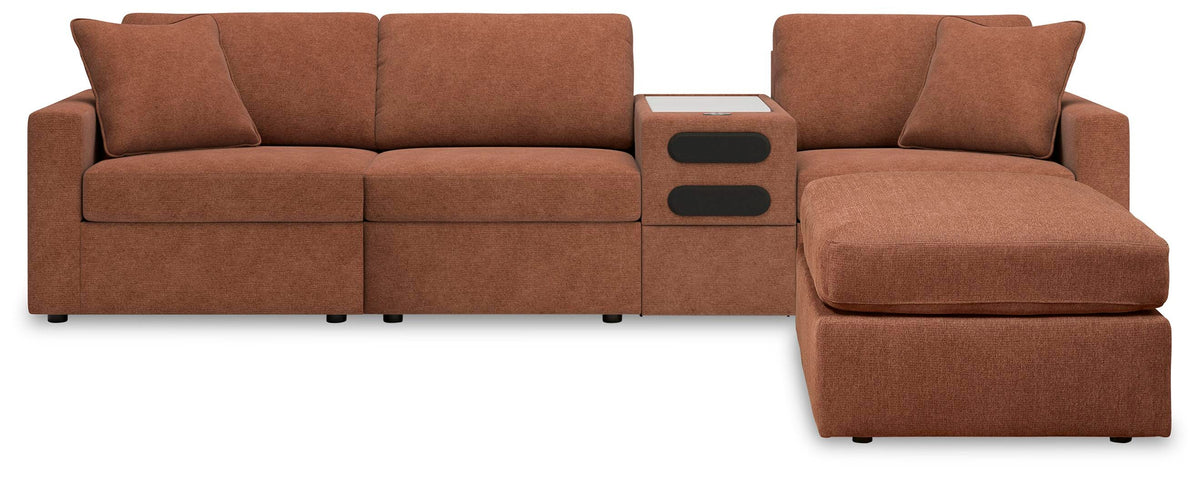 Modmax 4-Piece Sectional and Ottoman (92102-SI)