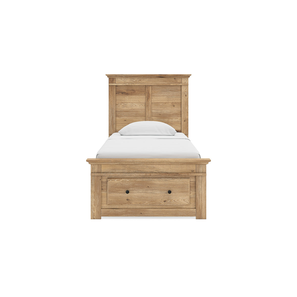 Makidern Twin Panel Storage Bed, Dresser and Mirror (PCB1170-SI) - Image 9