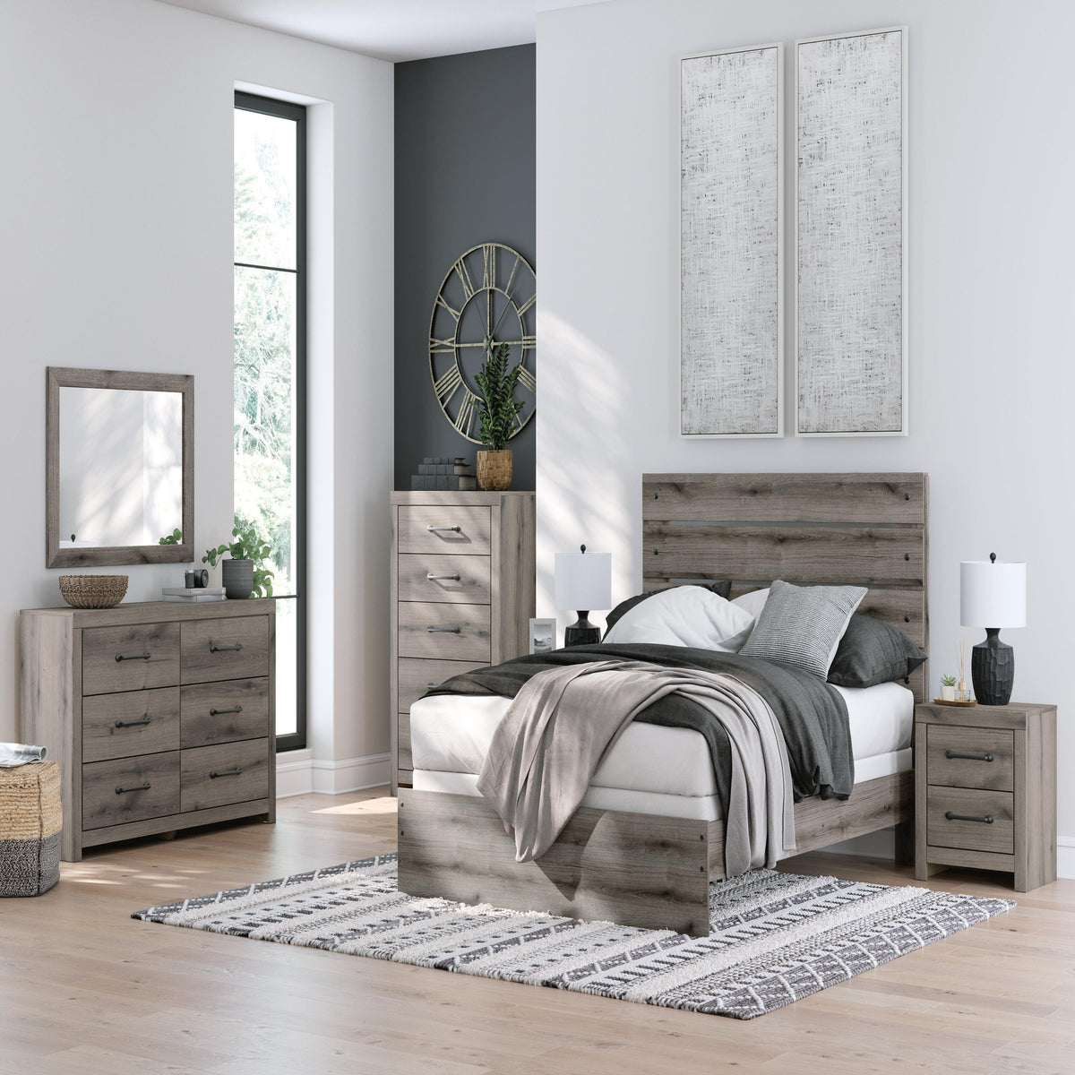 Graystorm Queen Panel Bed (PCB2405-SI) - Image 10