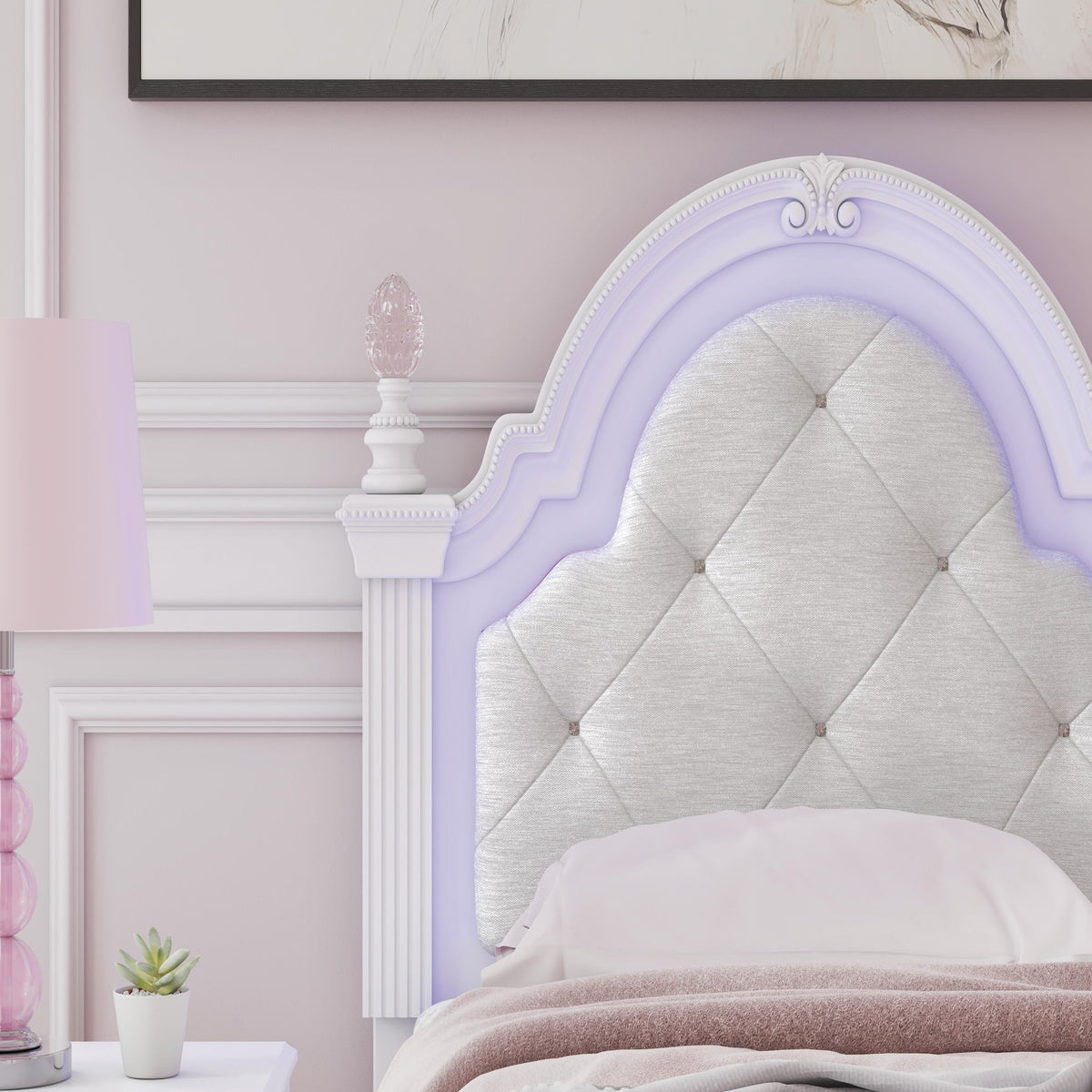 Kozlani Twin Upholstered Panel Bed (PCB1819-SI) - Image 10