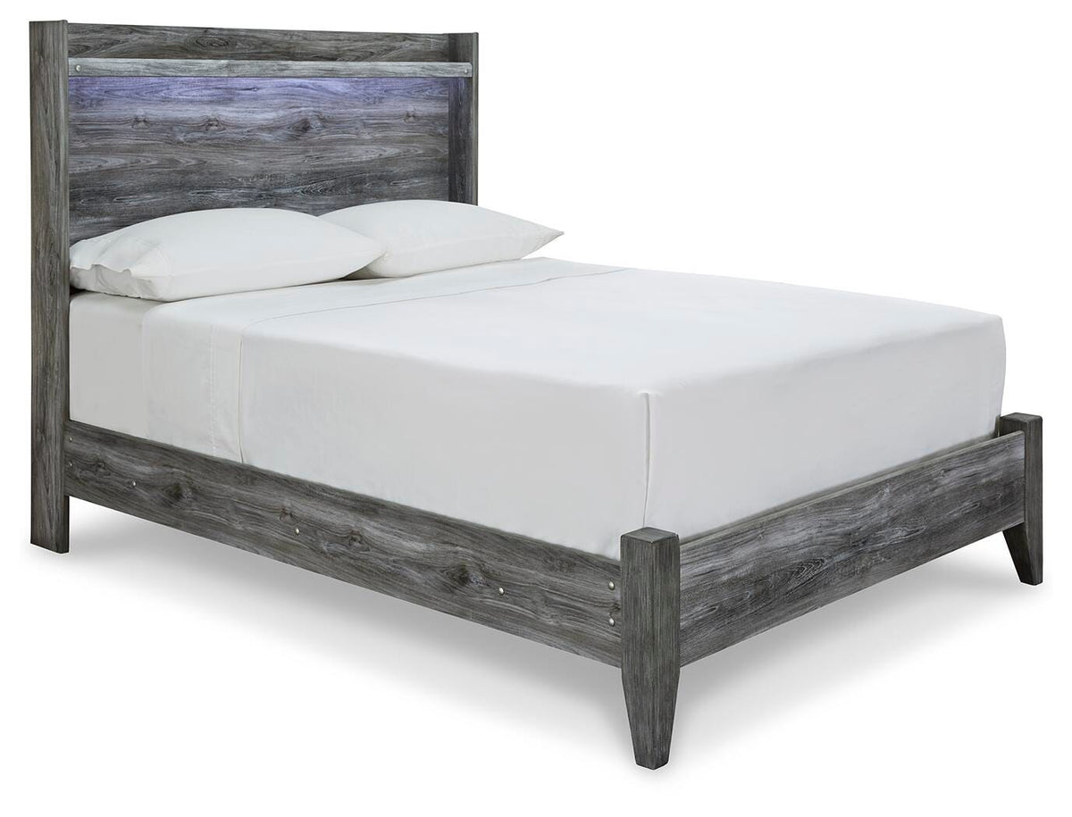 Baystorm Panel Bed and Nightstand - Gray  (B221-SI) - Image 2