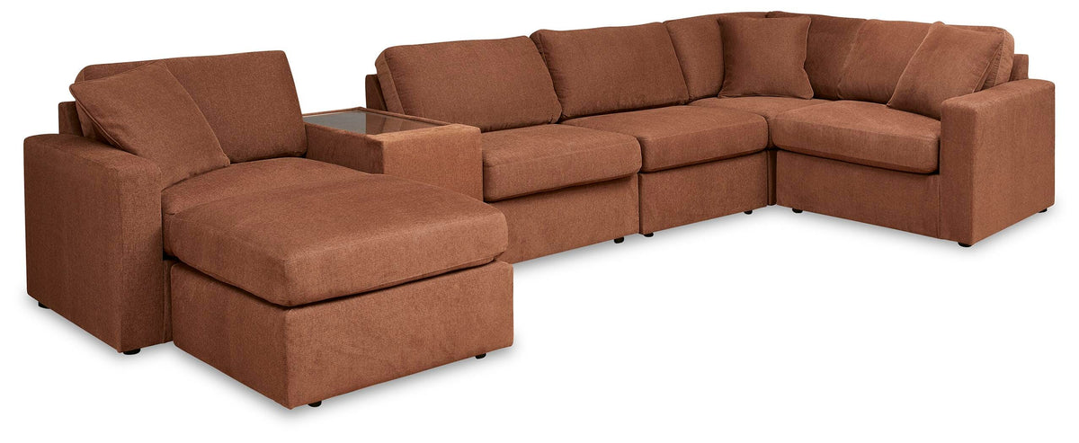 Modmax 6-Piece Sectional and Ottoman (92102-SI)