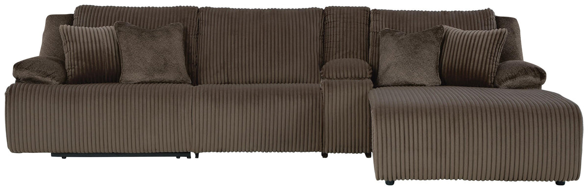 Top Tier 4-Piece Reclining Sectional with Chaise (92705-SI)