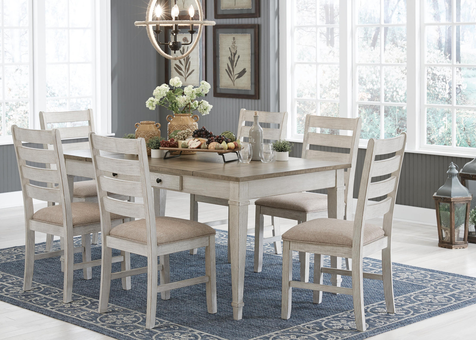 Skempton Dining Table and 6 Chairs (D394-SI) - Image 11