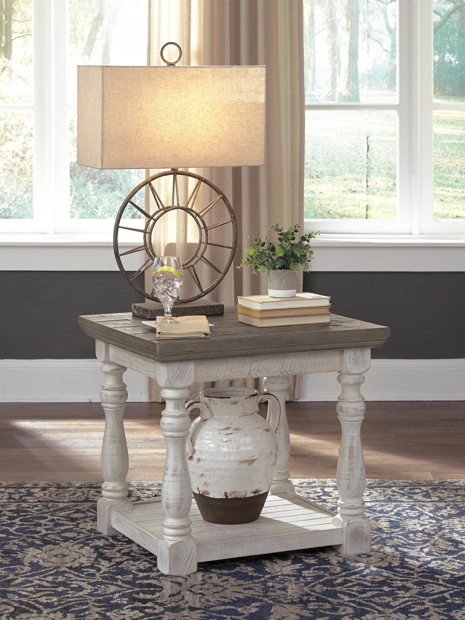 Havalance End Table - Gray/White  (T814-SI) - Image 2
