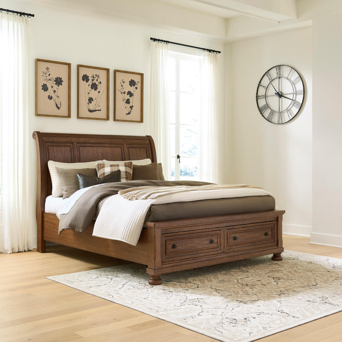 Zackaryn Queen Sleigh Storage Bed (PCB807-SI) - Image 5