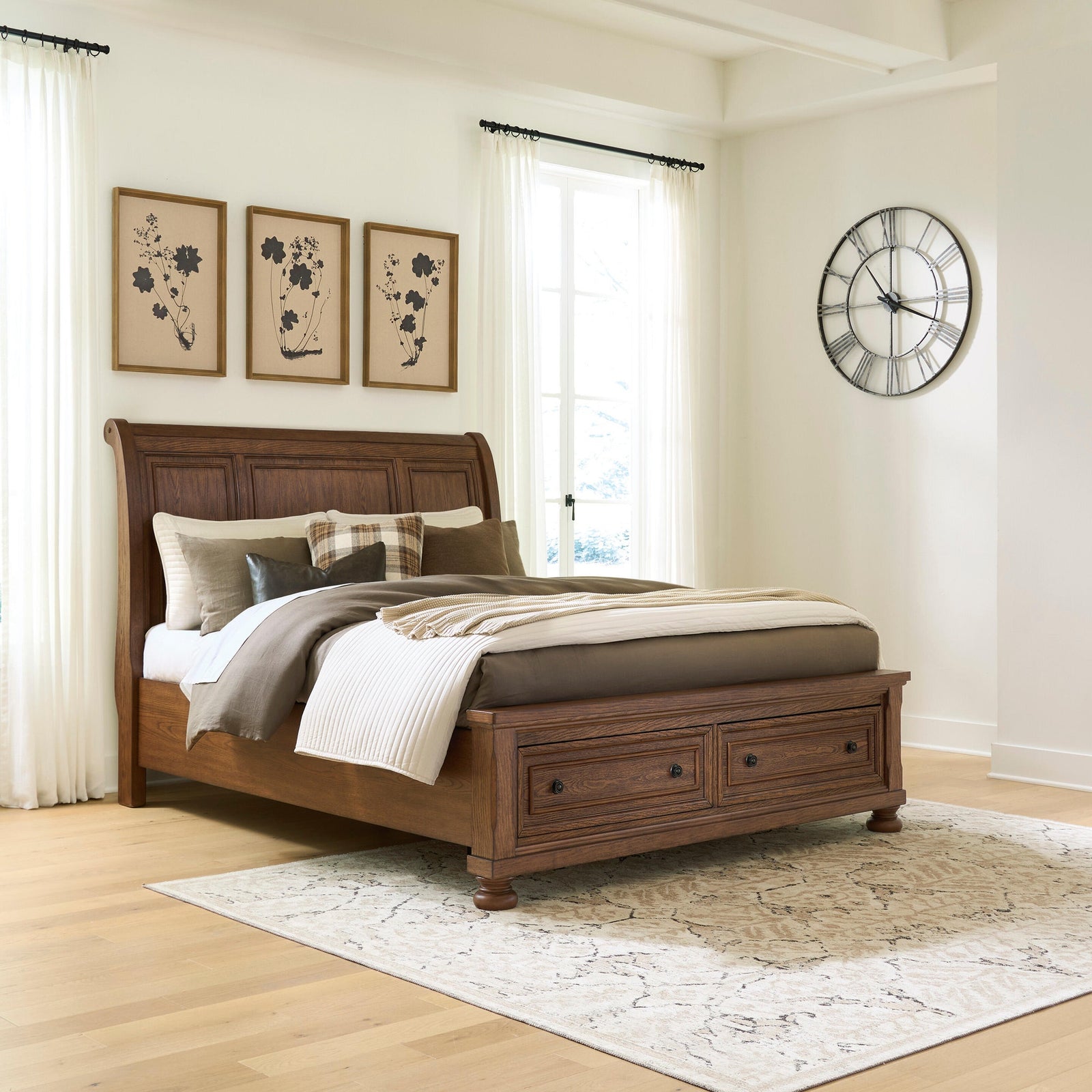 Zackaryn Queen Sleigh Storage Bed (PCB807-SI) - Image 5