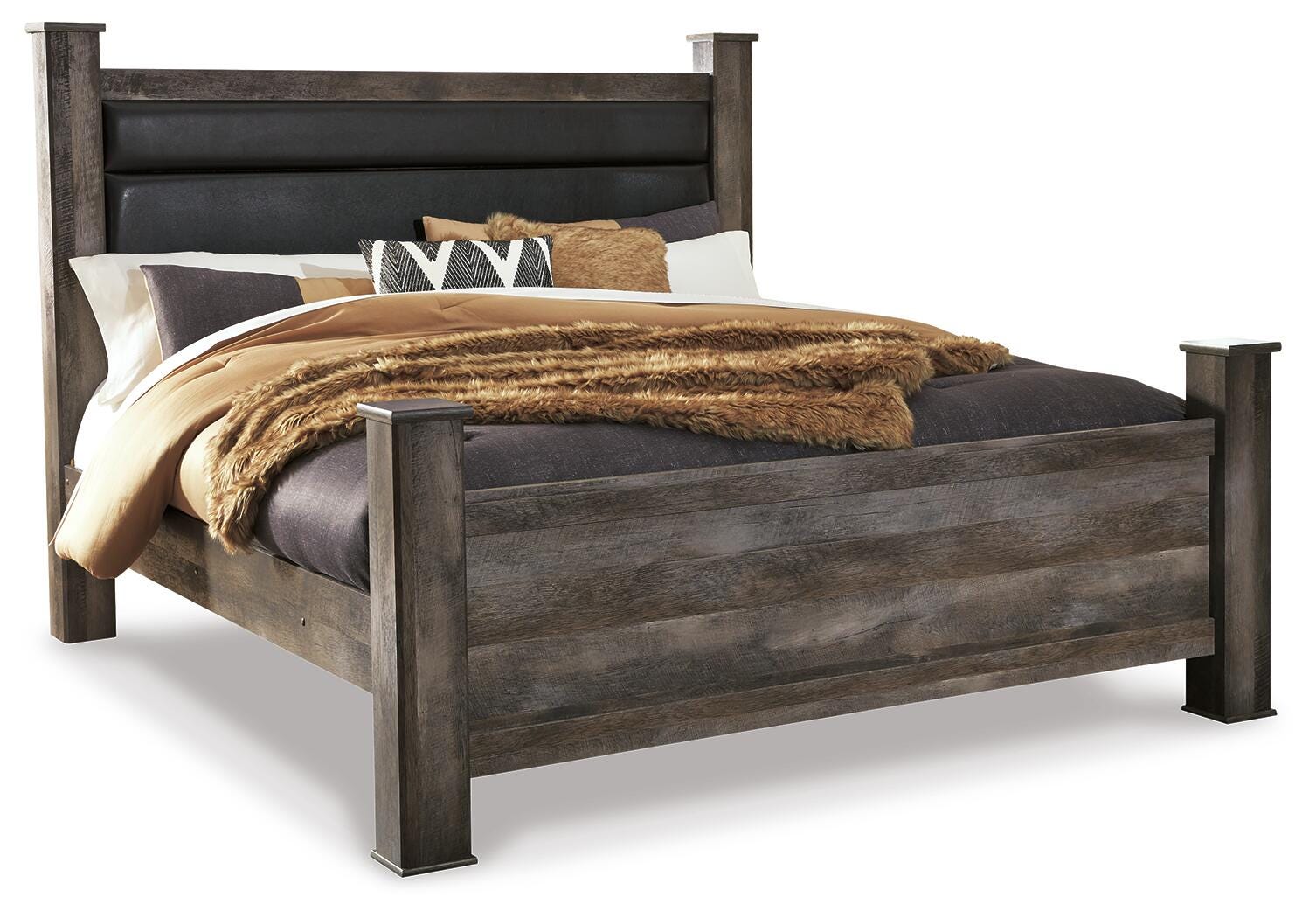 Wynnlow Poster Bed - Gray  (B440-SI)