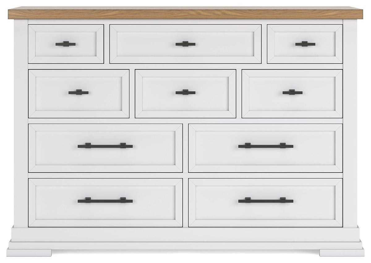 Ashbryn Dresser - White/Natural  (B844-SI)