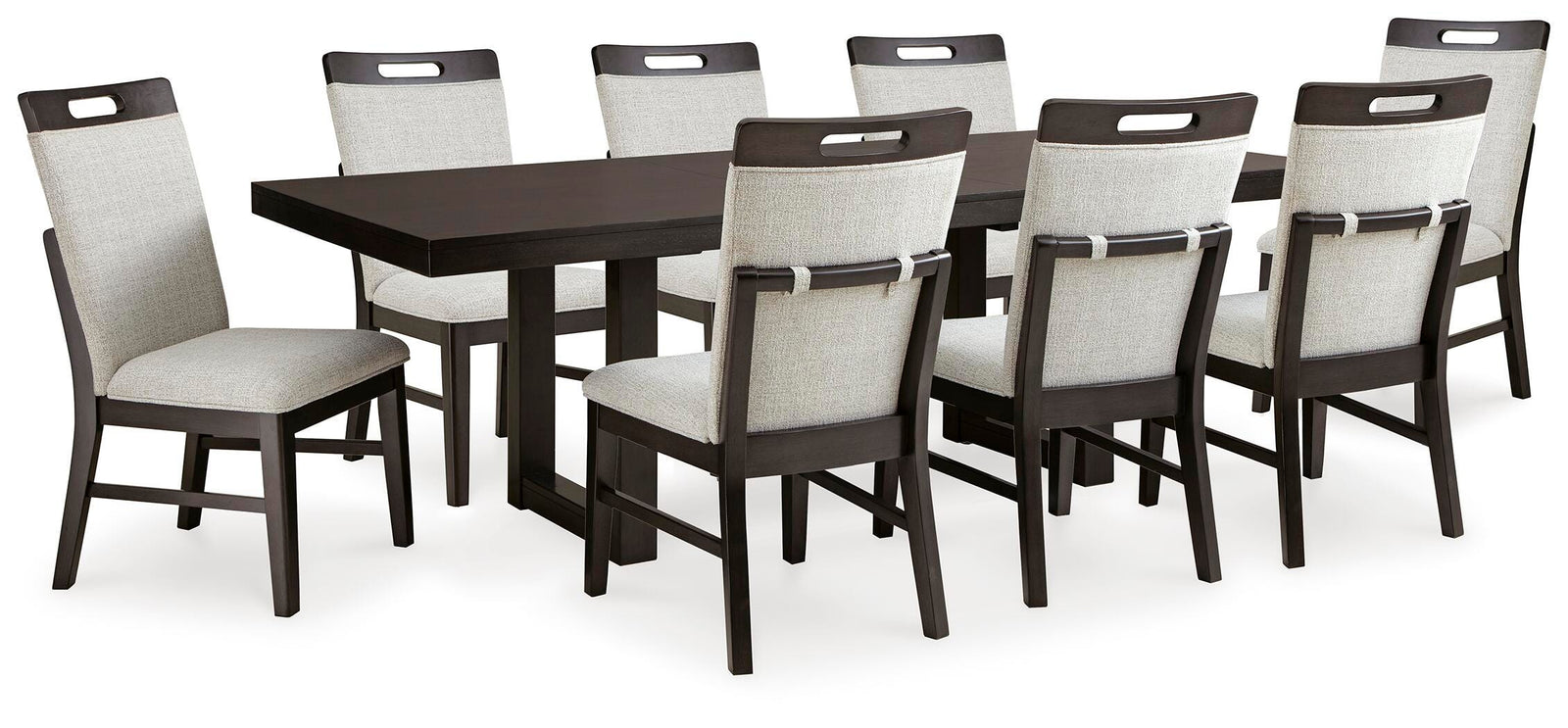 Neymorton Dining Table and 8 Chairs (D618-SI)