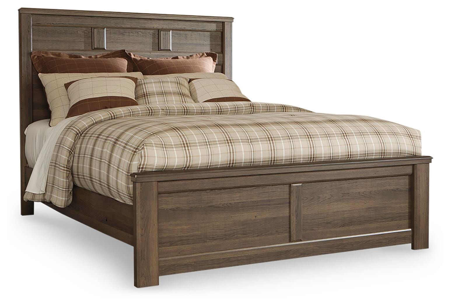 Juararo Panel Bed - Dark Brown  (B251-SI)