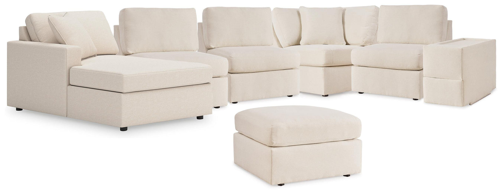 Modmax 6-Piece Sectional with Chaise and Ottoman (92103-SI)