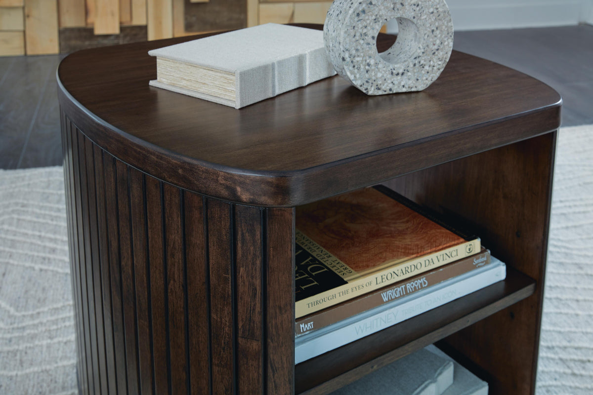Korestone End Table - Dark Brown  (T679-SI) - Image 6