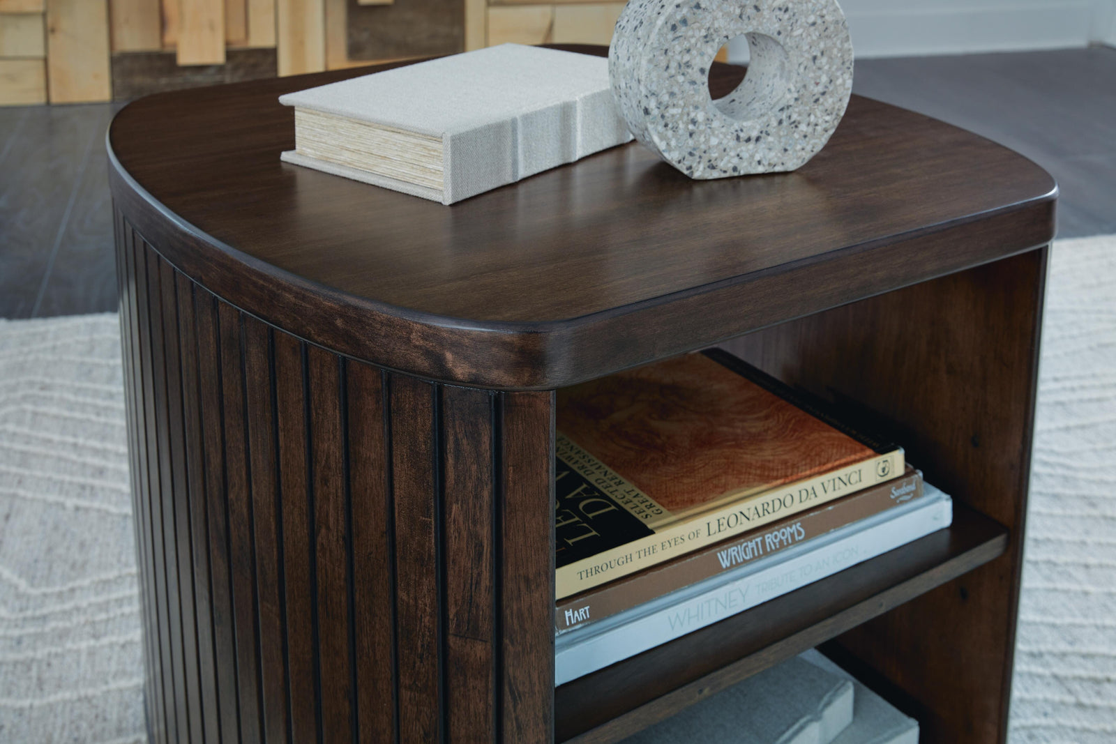 Korestone End Table - Dark Brown  (T679-SI) - Image 6