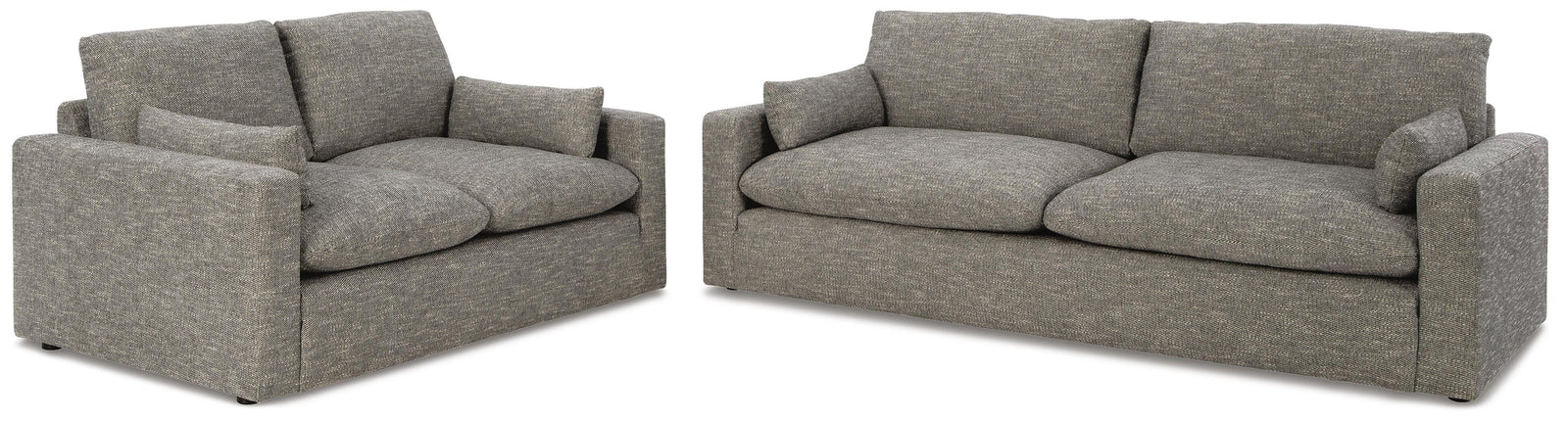Dramatic Sofa and Loveseat (11702-SI)