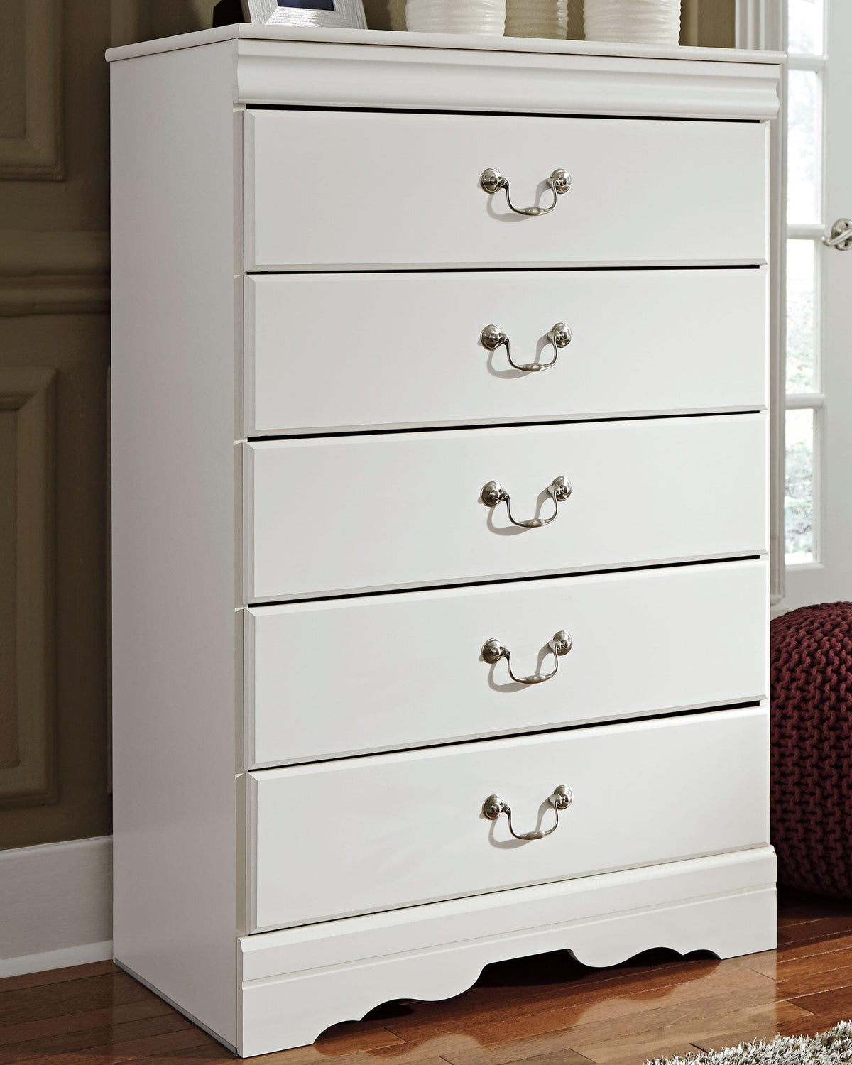 Anarasia Chest of Drawers - White  (B129-SI) - Image 2
