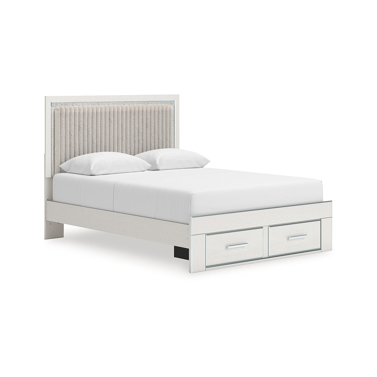 Zuraleus Queen Upholstered Panel Platform Storage Bed (PCB3381-SI)