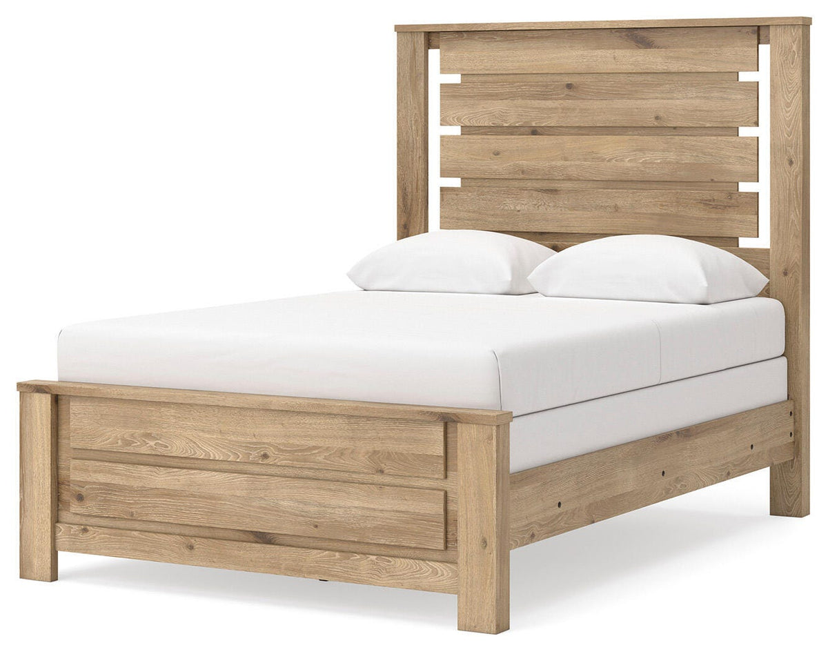 Brozmont Panel Bed, Dresser and Mirror (B1045-SI) - Image 14
