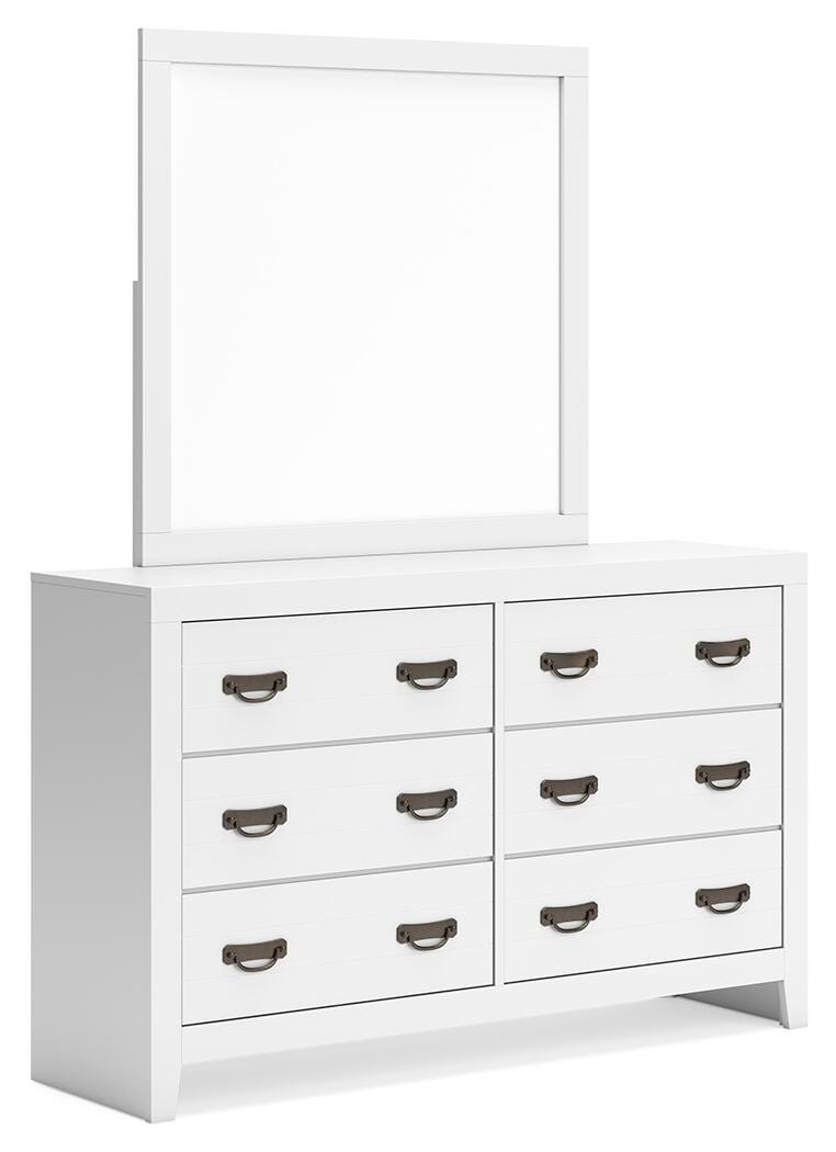 Binterglen Panel Bed, Dresser, Chest and 2 Nightstands (B427-SI) - Image 3